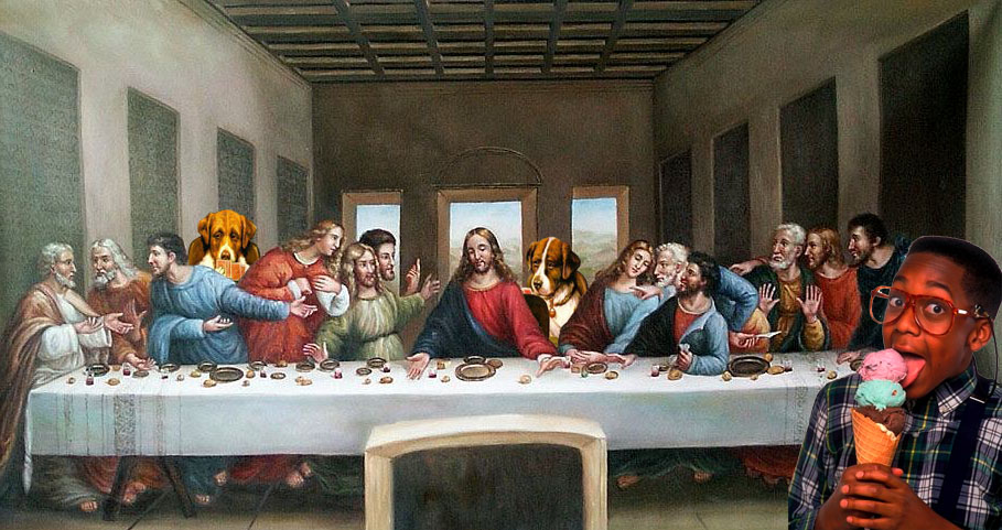 If da Vinci did to 'The Last Supper' what George Lucas has done to 'Star Wars'