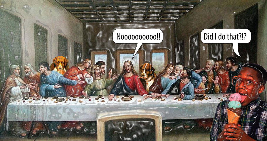 If da Vinci did to 'The Last Supper' what George Lucas has done to 'Star Wars'